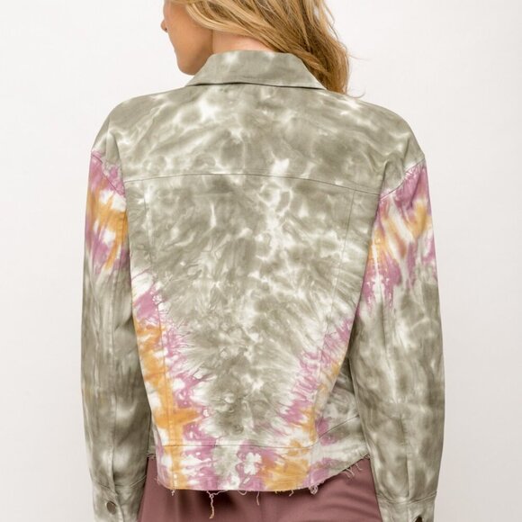 MYSTREE TYE DYE TRUCKER JACKET - Picture 6 of 8